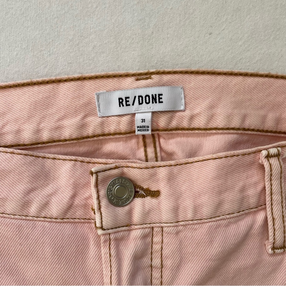 Re/Done - Loose Long Rigid Jeans Washed Pink Size 31 - Picture 11 of 11